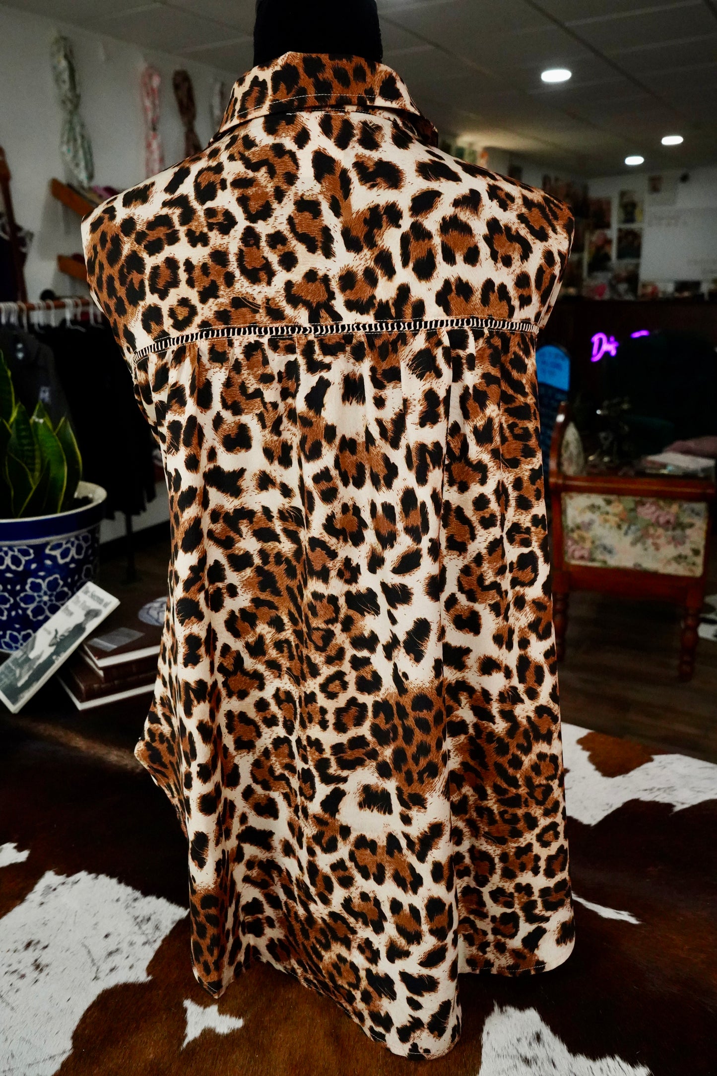 Leopard Lace Button Downs