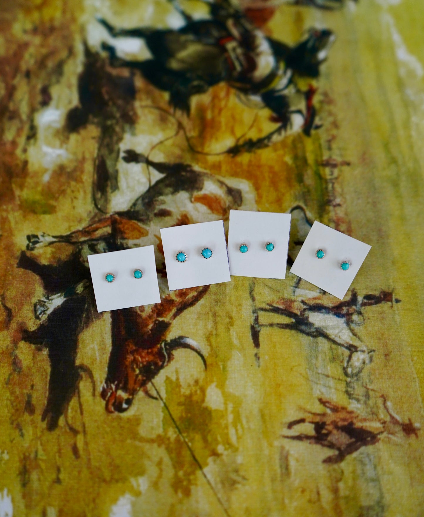 Dainty Daily Turquoise Earrings
