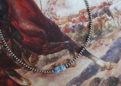 Sterling Silver Pearls w/ Golden Hills Nugget Necklace