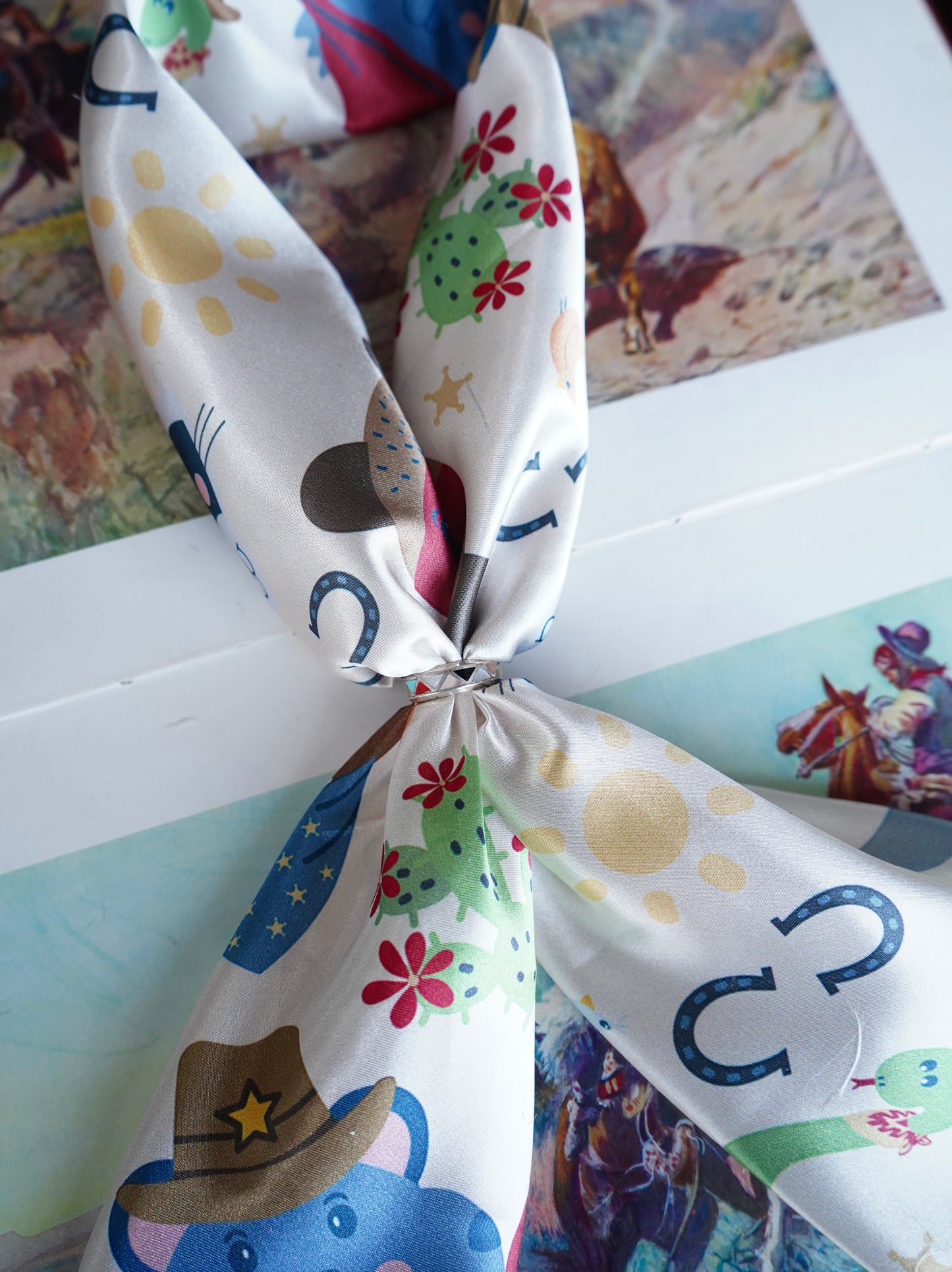 KIDS - Desert Cartoon Animals Wild Rag