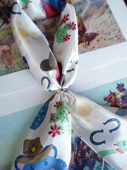 KIDS - Desert Cartoon Animals Wild Rag