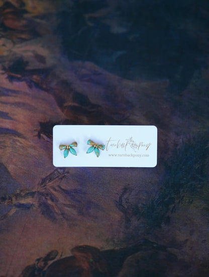TBP - Turquoise Bow Stud Earrings