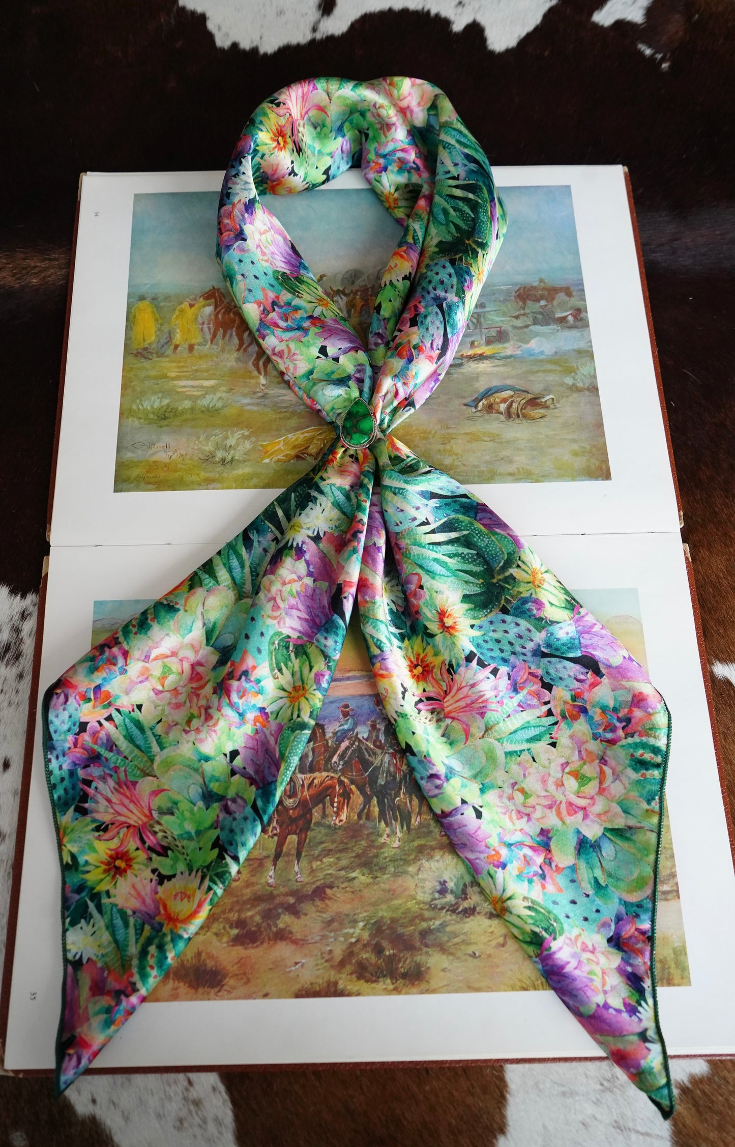 Neon Blooming Cactus DS Wild Rag