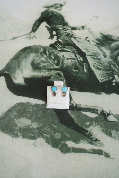 Dainty Daily Turquoise Earrings