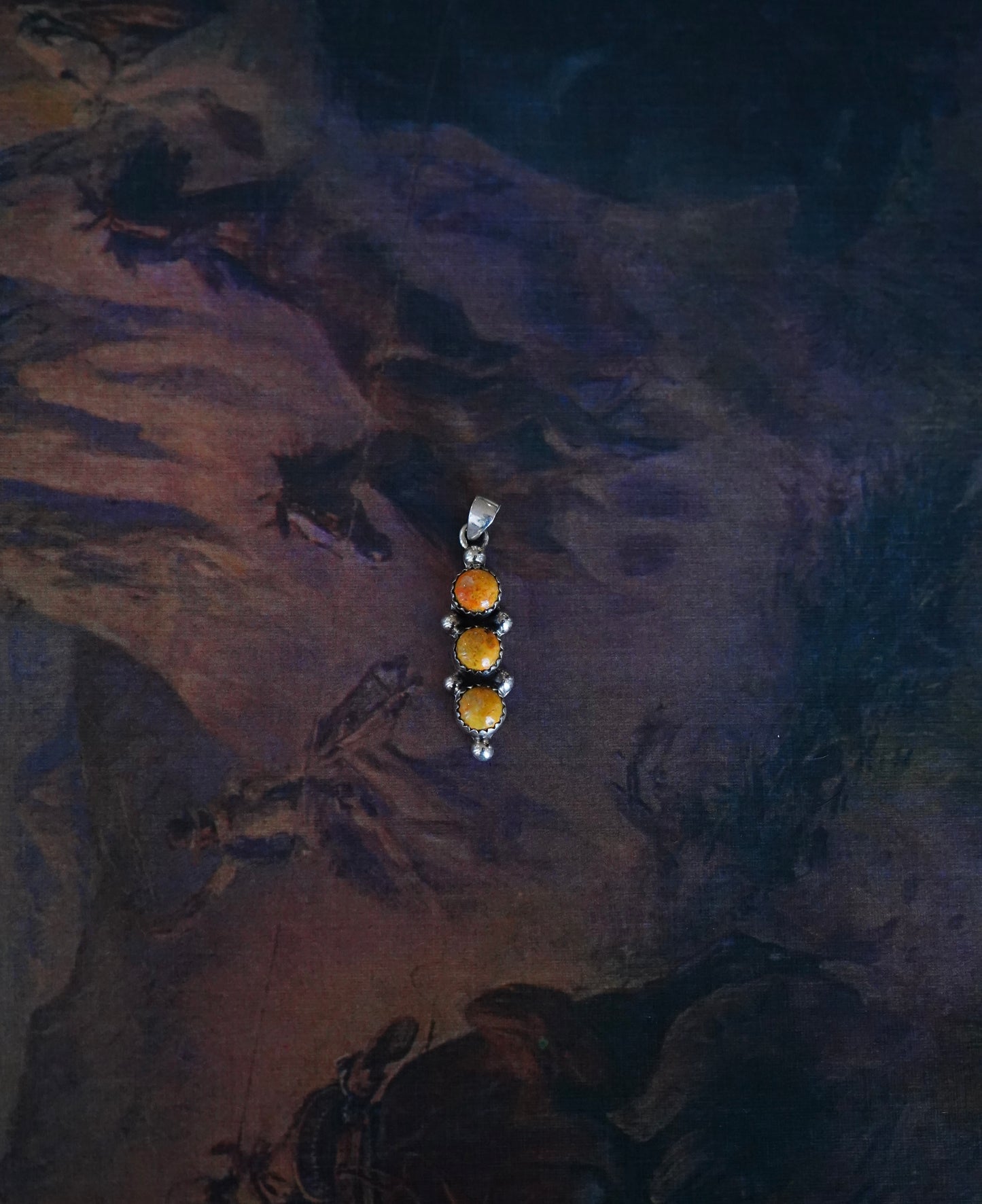 3 Stone Bumblebee Jasper Pendant