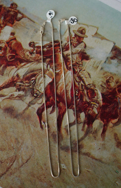 Italy Sterling Silver No Tangle Necklace Chains