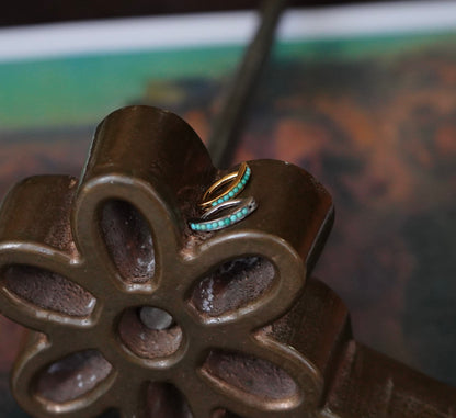 Daisy Exclusive Turquoise Belly Clickers & Rings