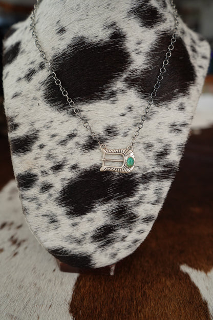 Single Stone Buckle Necklaces