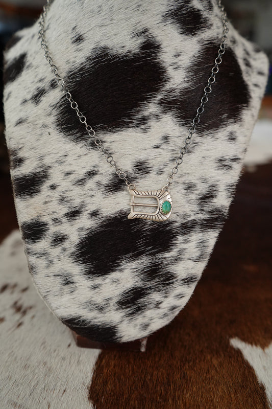 Single Stone Buckle Necklaces