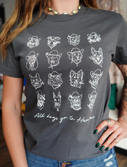 All Dogs - American Apparel Heavyweight Cotton T-Shirt Unisex Youth & Adult