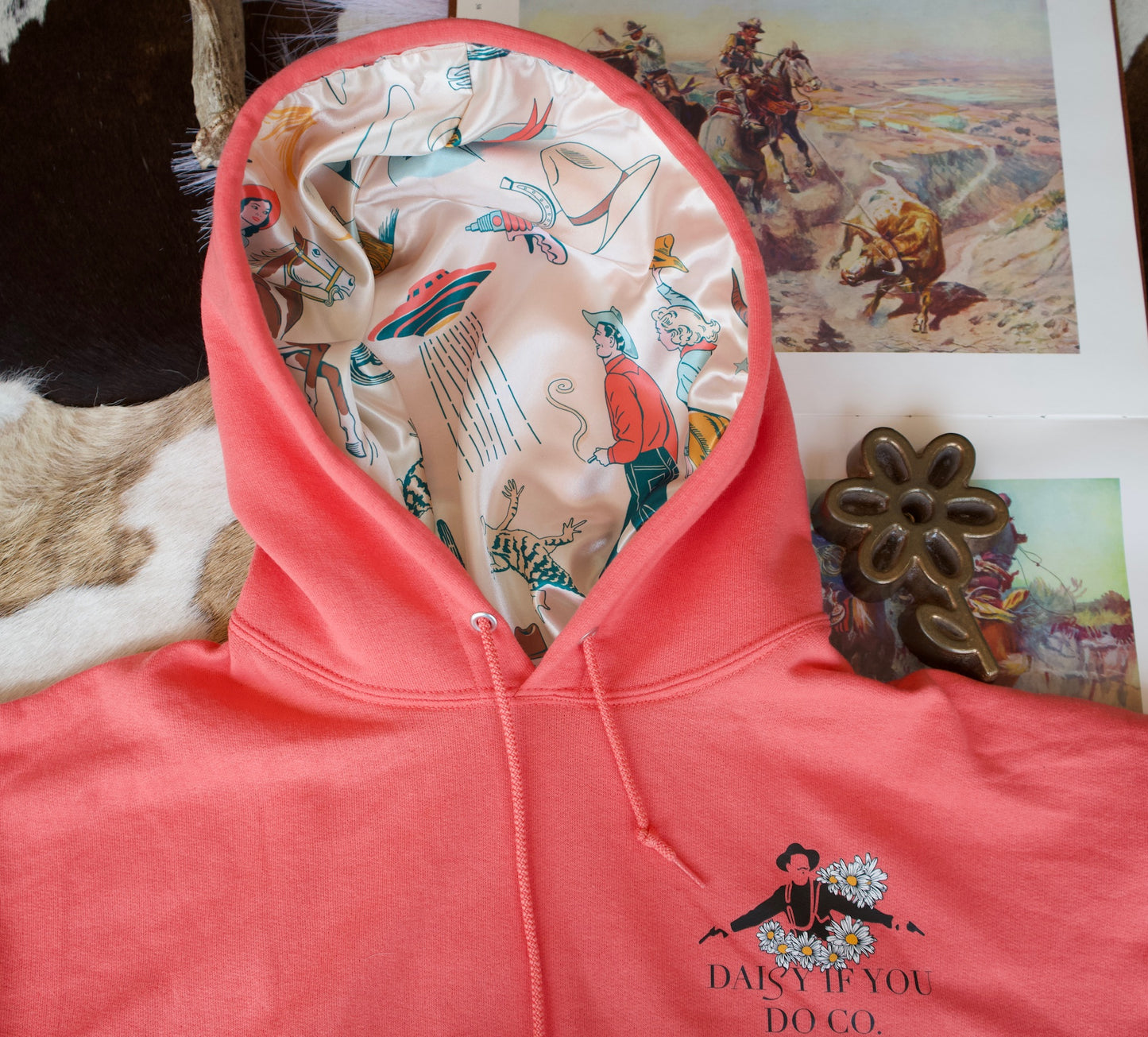 Satin Lined Western Hoodies - DiYDCo ORIGINALS