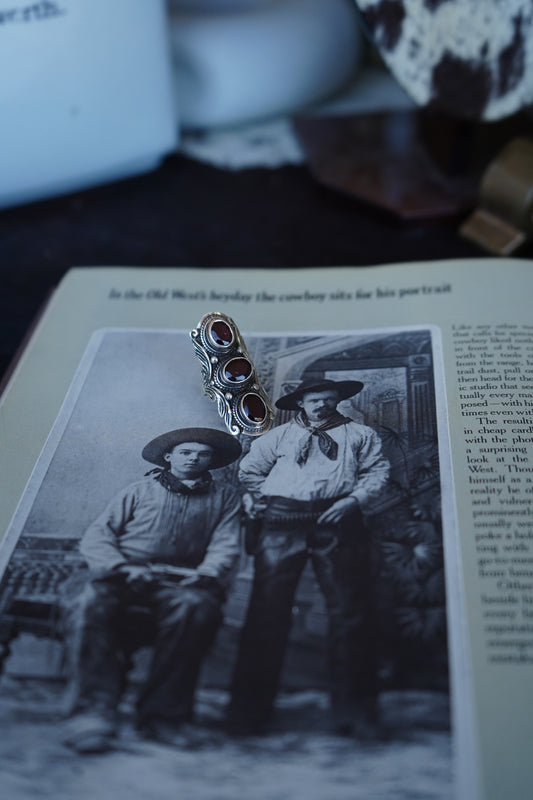 Vintage Three Stone Ring - Sz 6