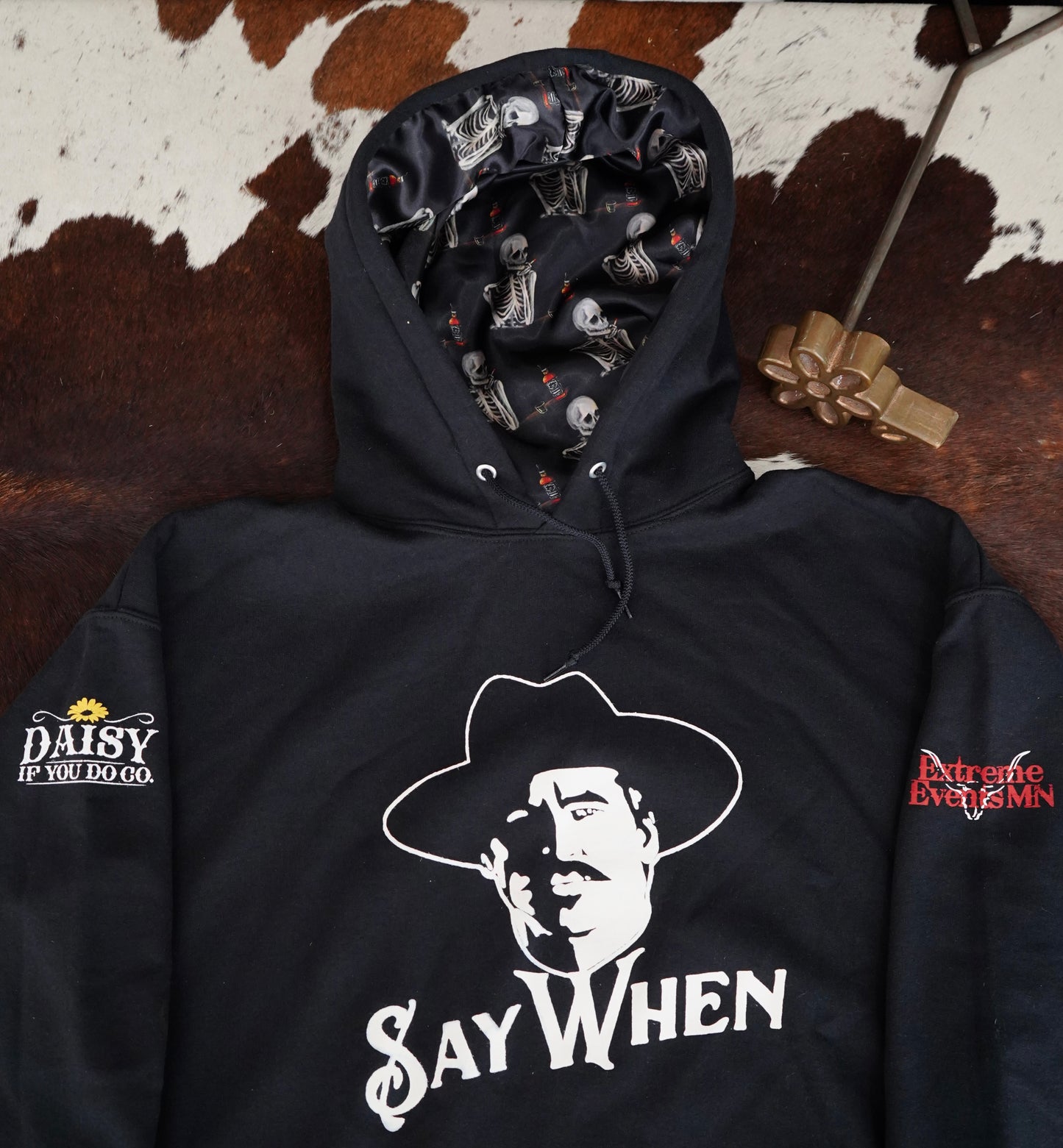 Say When Satin Lined Hooded Sweatshirts