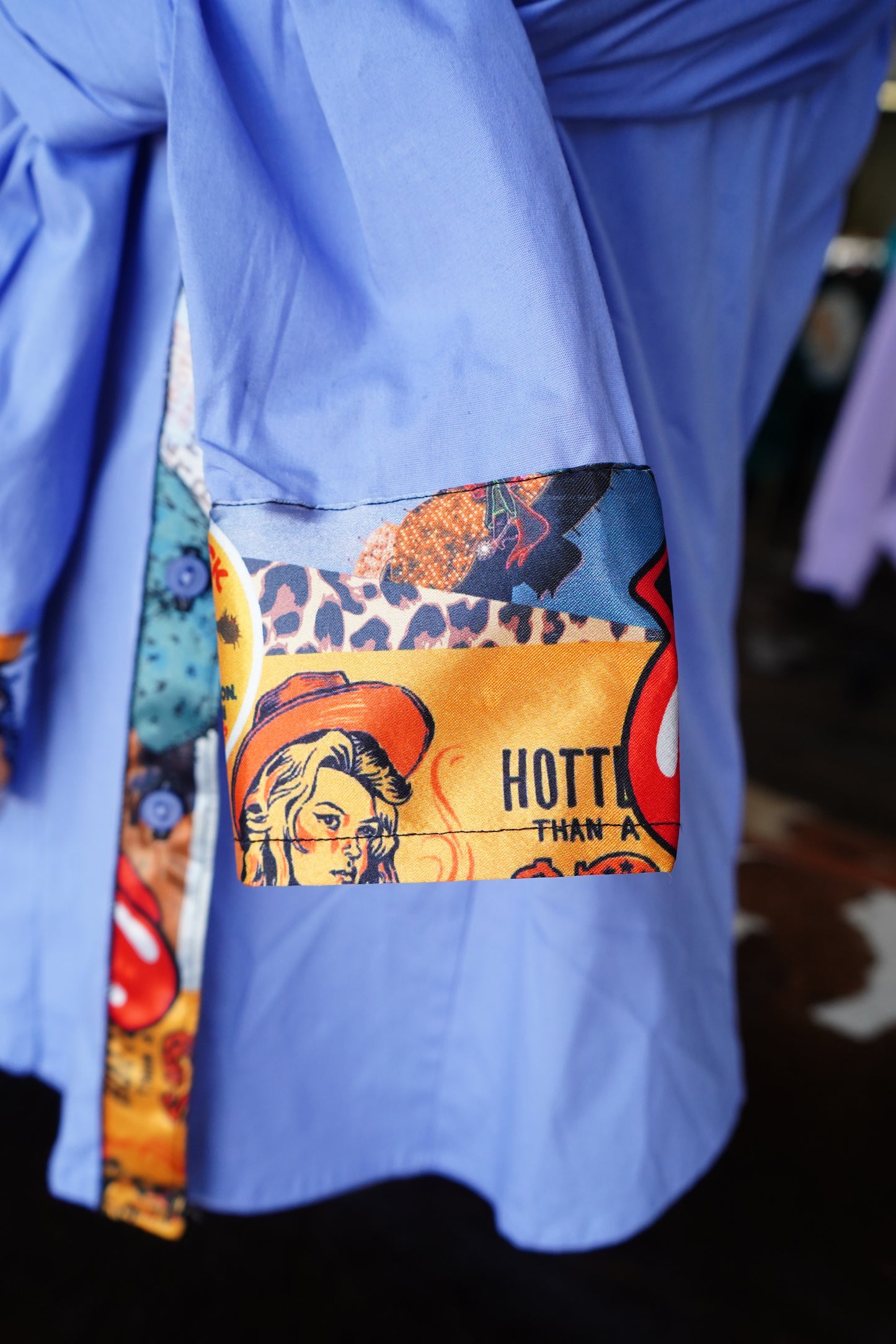 XL - Lilac w/ $2 Pistol Button Down