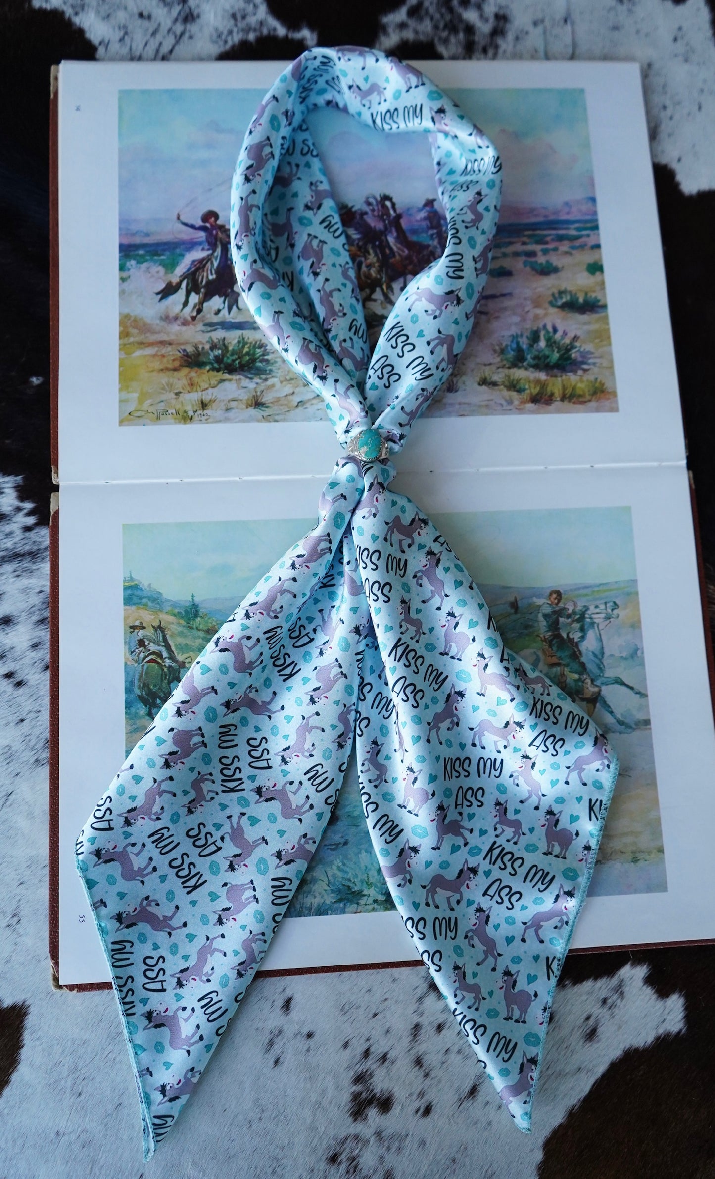 Kiss My Donkey Wild Rag