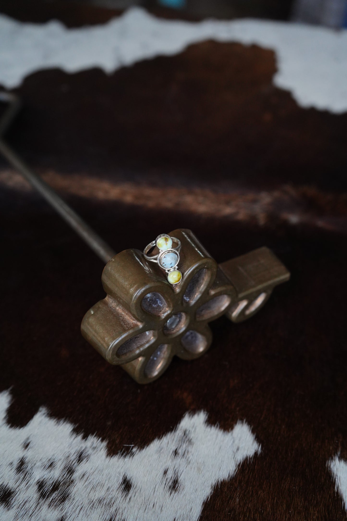 2 Stone Palomino w/ Golden Hills Ring