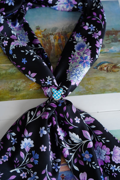 Pink & Lavender Floral Paisley Wild Rag