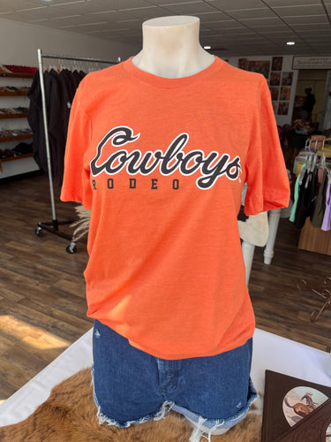 Orange Cowboys Rodeo Team T-Shirt