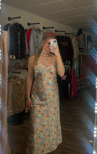Load image into Gallery viewer, Breakfast in Italy Satin Floral Dress