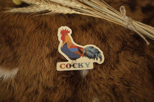 Cocky Sticker
