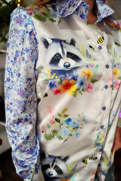 Daisy Original Floral Raccoon w/ Lilac Floral - Size 12