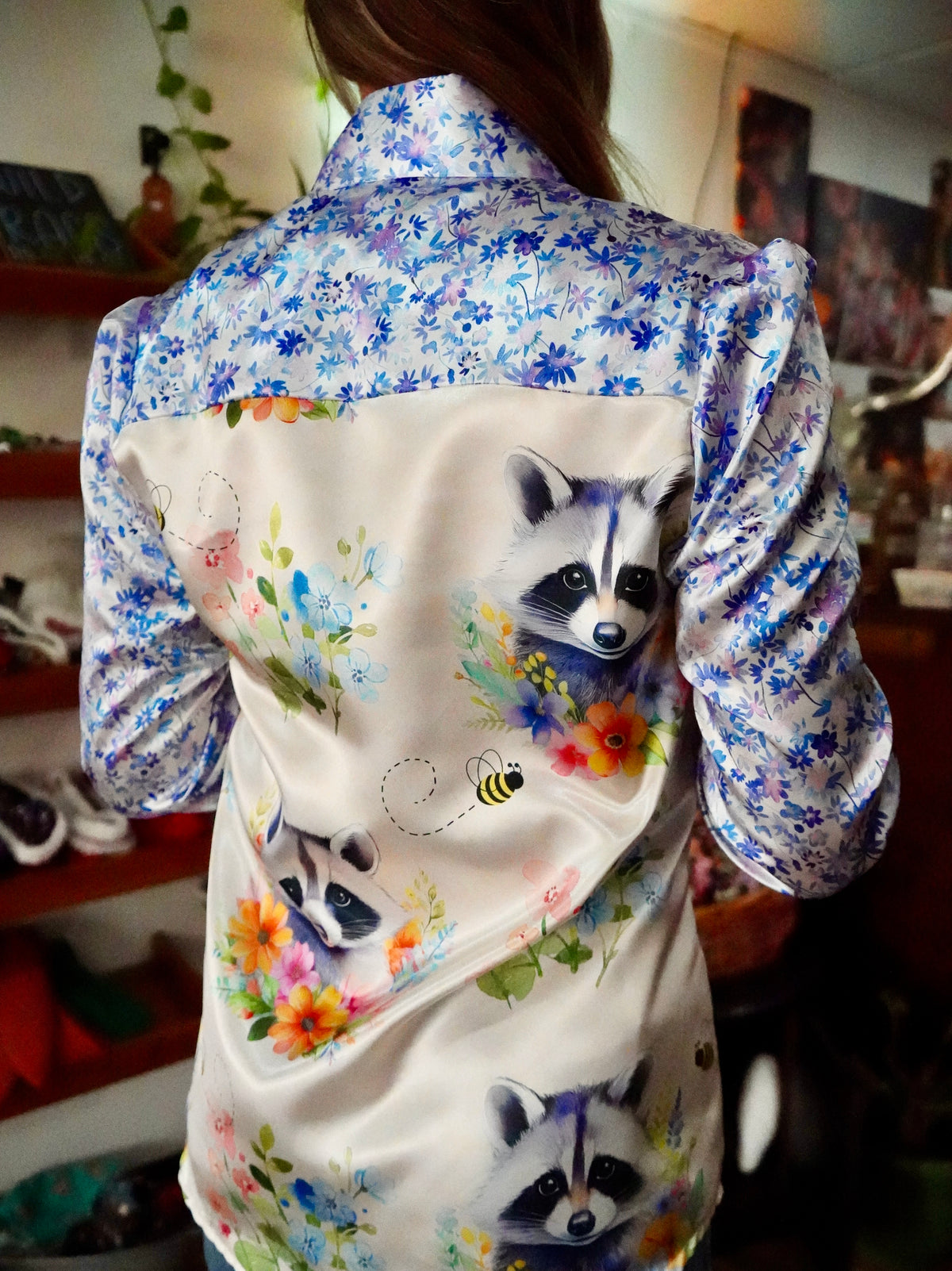 Daisy Original Floral Raccoon w/ Lilac Floral - Size 12