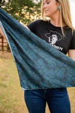 Load image into Gallery viewer, Navy Meredith Paisley Wild Rag