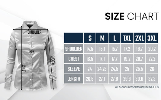 SIZING CHART - Button Downs