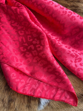 Load image into Gallery viewer, Lipstick Red Cheetah Jacquard DS Wild Rag