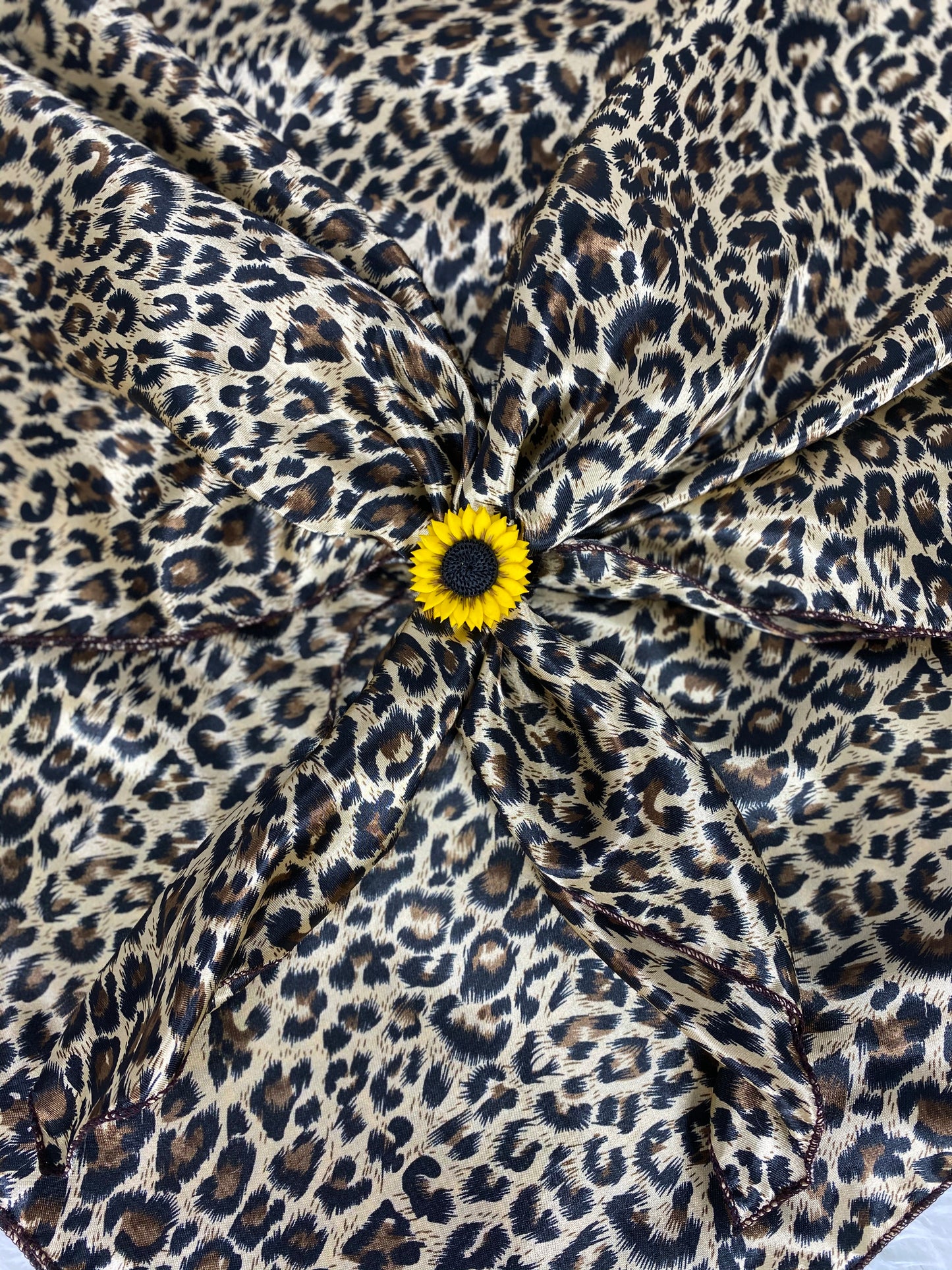 Double Sided Cheetah Wild Rag