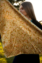 Load image into Gallery viewer, Mustard, Pink, and Cream Paisley Wild Rag