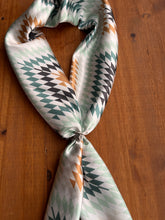 Load image into Gallery viewer, Mint and Tan Diamond Aztec Wild Rag