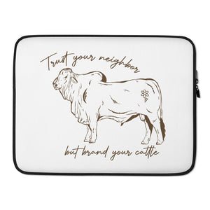Brand Your Cattle Laptop Sleeve